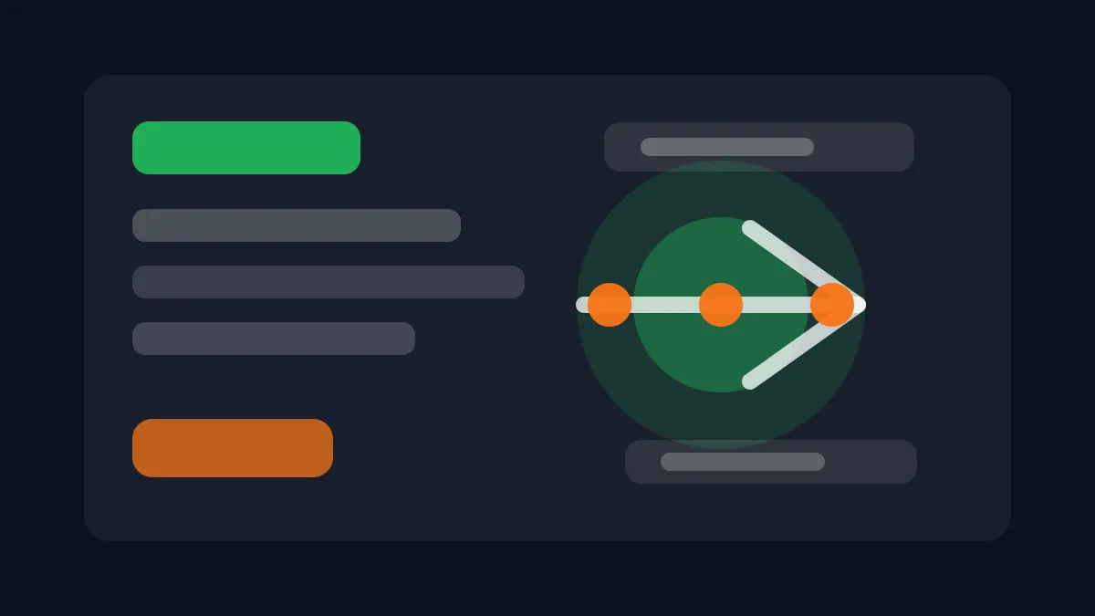Abstract execution workflow illustration for AI for repair services