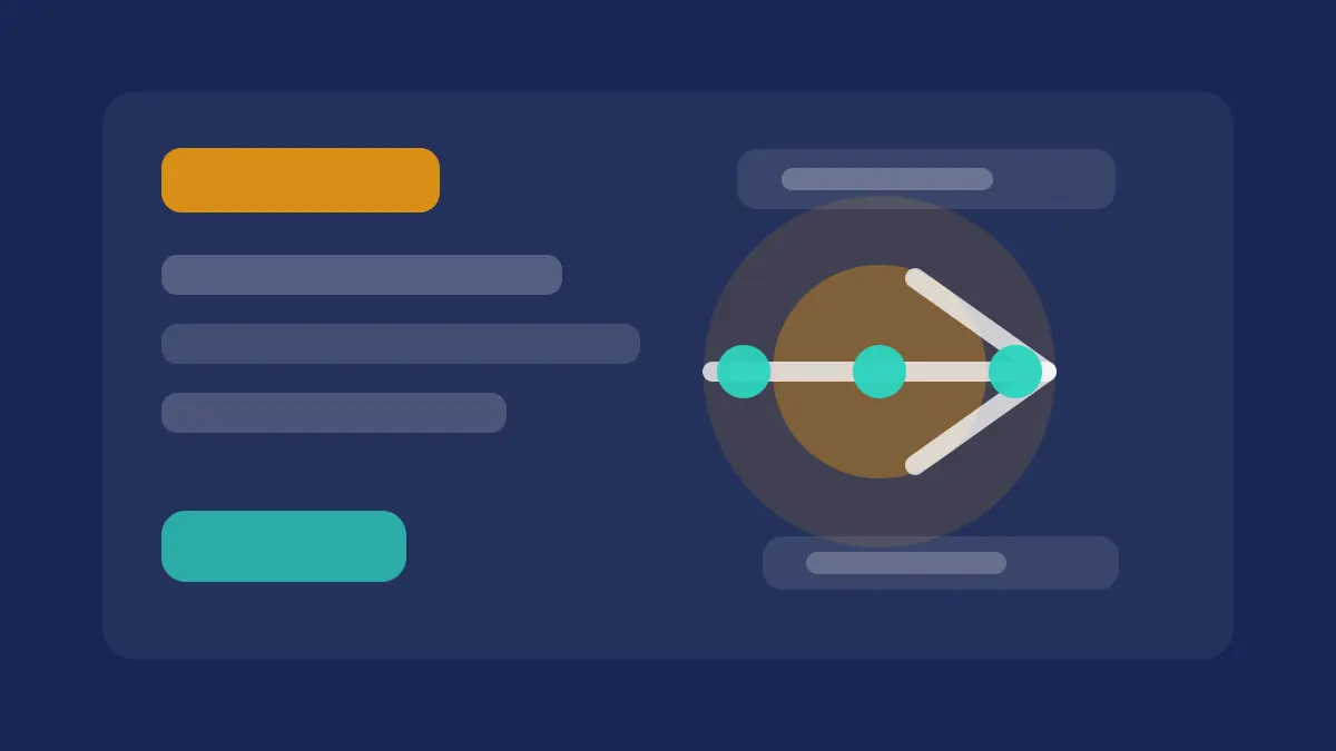 Abstract execution workflow illustration for AI human handoff best practices