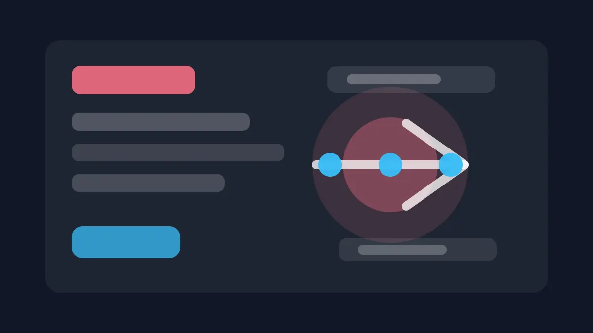 Abstract execution workflow illustration for Karya AI WhatsApp automation