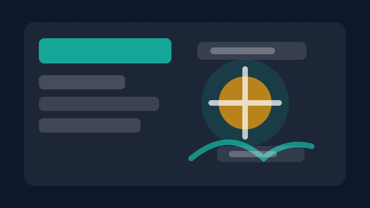 Abstract operational dashboard illustration for speed to lead